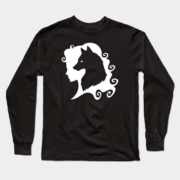 Wolf Spirit Totem Animal Guide Cheeky Witch Long Sleeve T-Shirt by Cheeky Witch